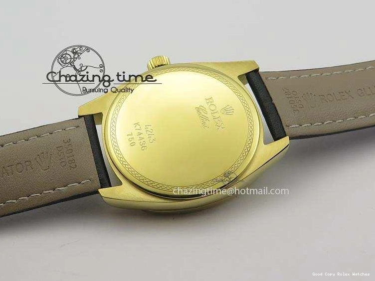 AAA Replica Watches YG On 3879 Numeral Black Leather Cellini Dial A Date Strap Black NewStyle Markers 0101